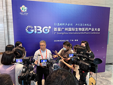k8凯发·天生赢家张健存博士在首届广州国际生物医药产业大会接受广州电视台采访